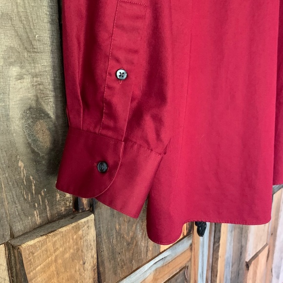 Van Heusen Red Button Down Shirt - Picture 7 of 9